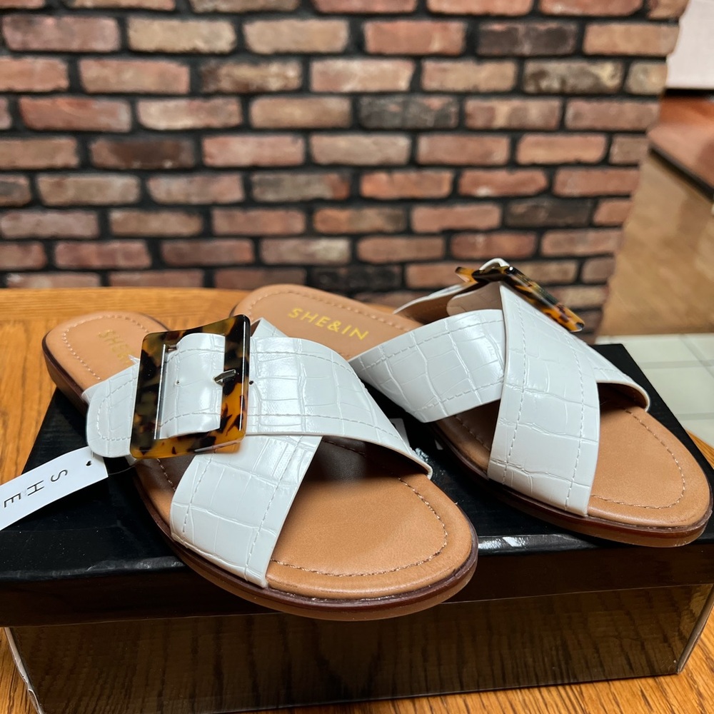 White sandal